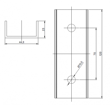 Clema pentru prelungire profil aluminiu 40x40 [3]