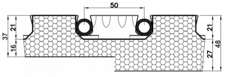 Placa cu nuturi pentru incalzire in pardoseala Fragmat Stirotermal CLASSIC 1000 x 700 mm [1]