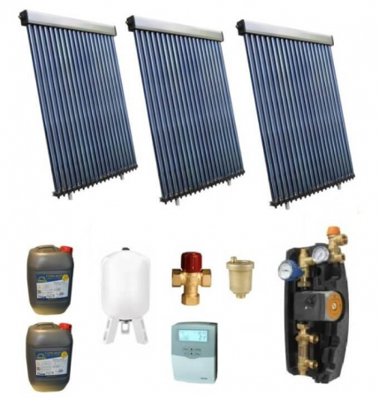 Pachete panouri solare - Pachet panouri solare pentru boiler de 750l - 15 persoane