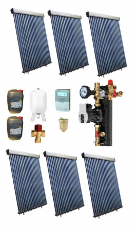 Pachete panouri solare - Pachet panouri solare pentru boiler de 1500l - 30 persoane