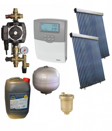 Pachete panouri solare - Pachet panouri solare pentru boiler de 500l - 10 persoane
