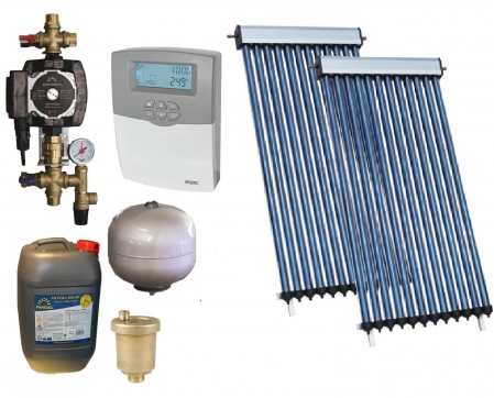 Pachete panouri solare - Pachet panou solar cu 40 de tuburi, fara boiler, pentru 6 persoane