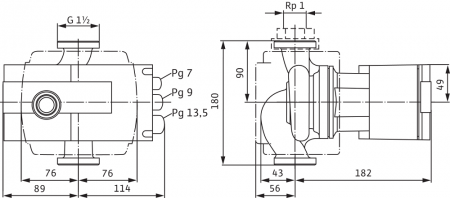 Pompa de circulatie Wilo Stratos 25/1-8, 180 mm [1]