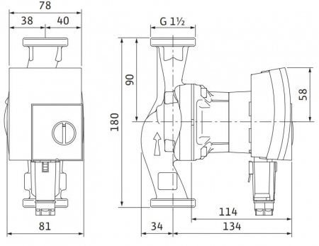Pompa de circulatie Wilo Yonos Pico 25/1-8, 180 mm [1]
