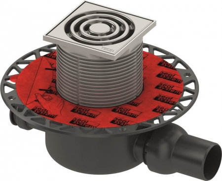 Baie - Set complet sifon standard DN 50, intrare laterala si evacuare