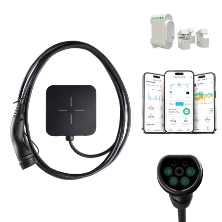 Statii incarcare masini electrice - Stație de încărcare trifazică Lektri.co TRI Safe EM 22 kW cu WiFi