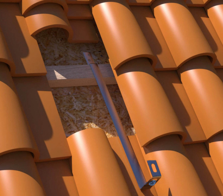 Suport pentru fixarea panourilor fotovoltaice pe acoperis cu tigla/bitum - reglabil [2]