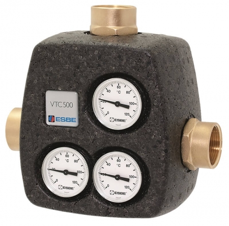 Reglare temperatura retur - Ventil termic de amestec pentru centrale pe lemne VTC 531 50/60