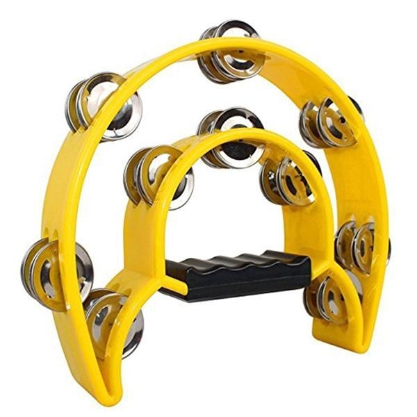 Tamburina clopotei dubla Parrot MT1 / percuție plastic galben [2]
