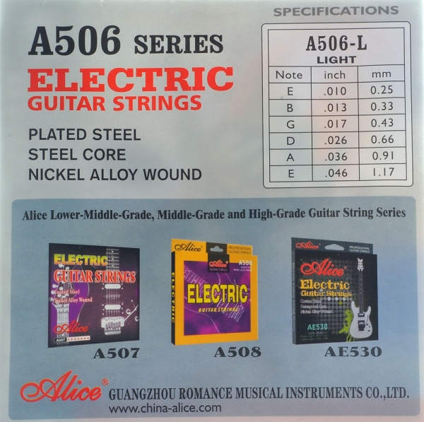 Set corzi chitara electrica Alice A506L Light [2]