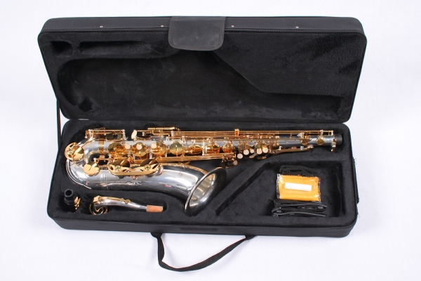 Saxofon Tenor ARGINTIU & clape aurii  Karl Glaser Saxophone Bb [2]