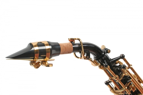 Saxofon Sopran curbat Karl Glaser® Sopranina Negru+clape Auriu Black&Gold Saxophone Neuenkirchen-Germany [3]