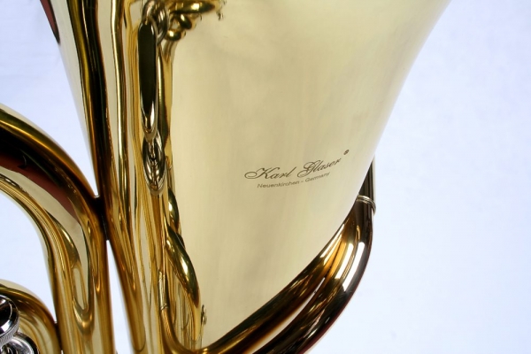 Eufoniu profesional 4 pistoane Monel Karl Glaser Bb Euphonium Baritonhorn auriu [3]