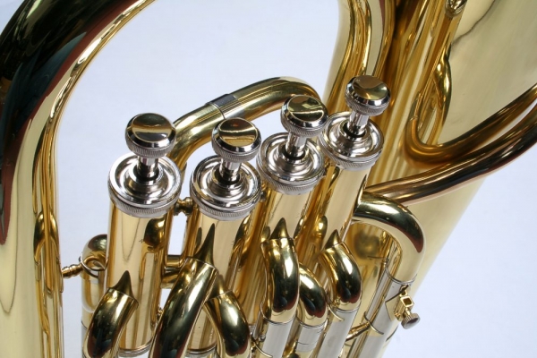 Eufoniu profesional 4 pistoane Monel Karl Glaser Bb Euphonium Baritonhorn auriu [4]