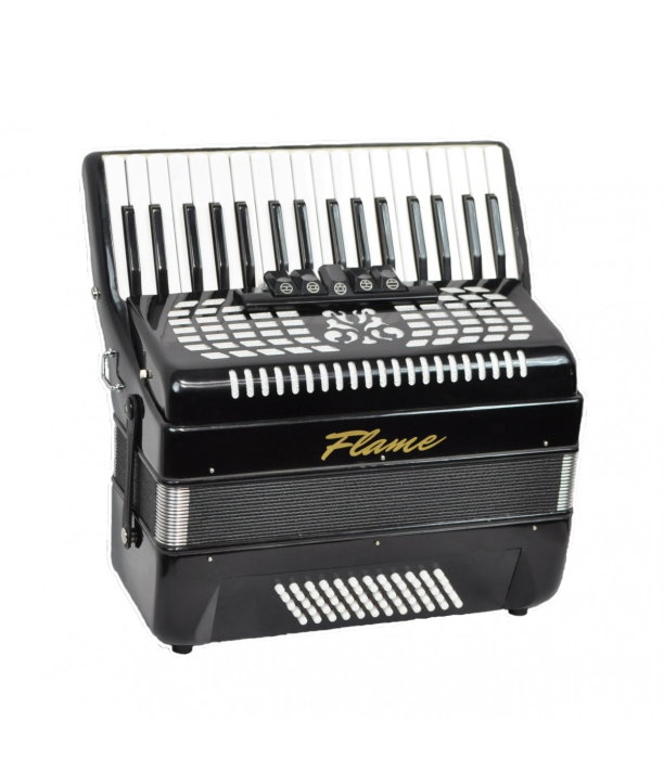 Acordeon Flame AC 34/60 BK negru 60 basi 34 clape [1]