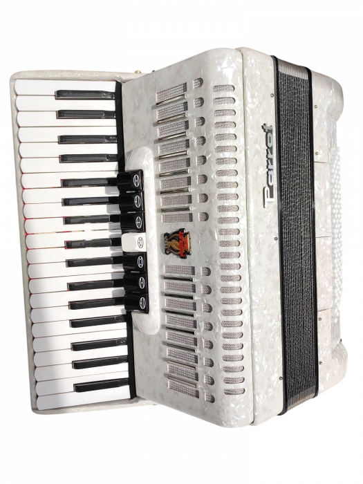 Acordeon Parrot 1310 96 basi alb [5]