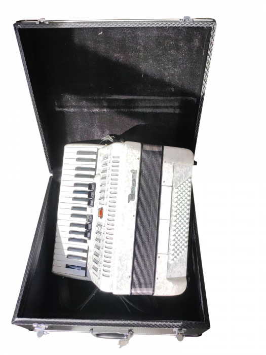 Acordeon Parrot 1310 96 basi alb [6]