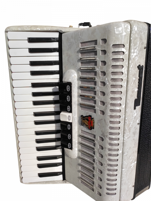 Acordeon Parrot 1310 96 basi alb [4]