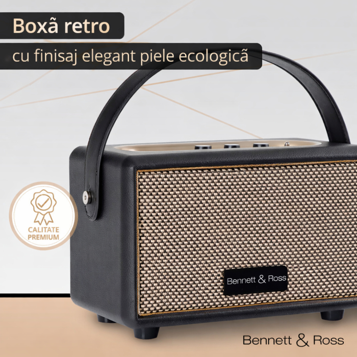 Boxa portabila Bennett & Ross BB-820BK Blackmore Junior Bluetooth Negru [8]