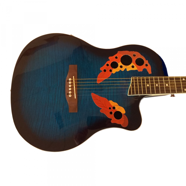 Chitara Electro-Acustica Roundback carbon Santander RB 2100 1A  albastru [3]