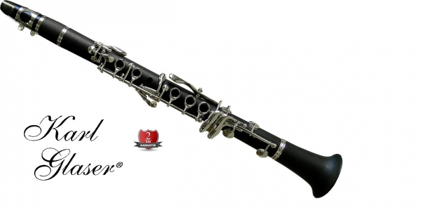 Clarinet Karl Glaser® Eb(Mi bemol)  12clape+6inele mini Böhm sistem ebonita pentru copii [9]