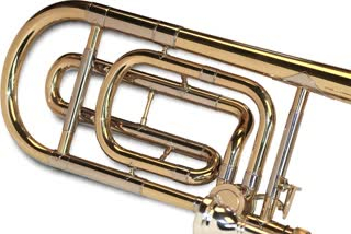 Trombon Bb Tenor Quartventil atasament Fa Karl Glaser Auriu [4]