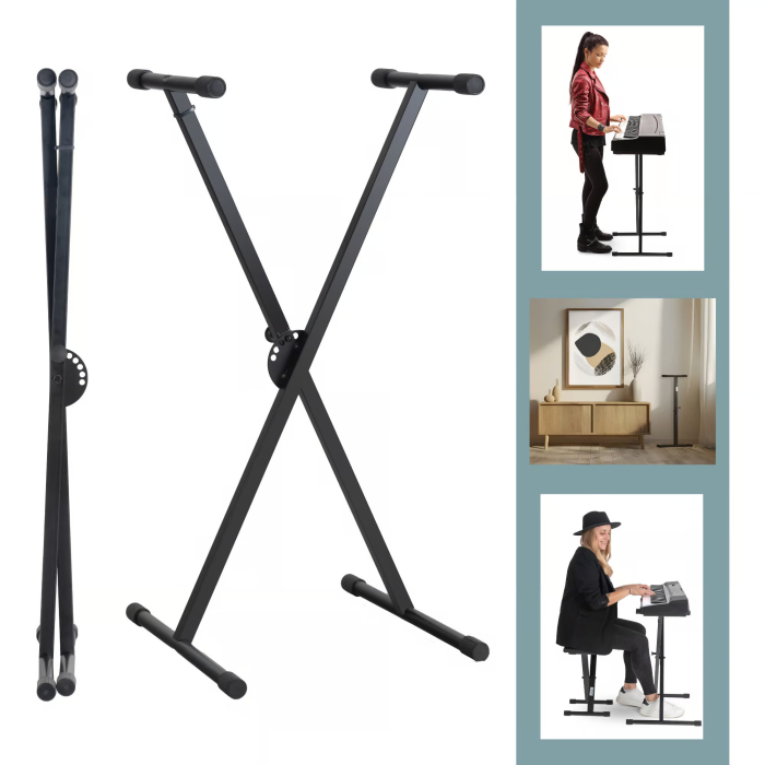 Classic Cantabile X Keyboard Suport Orga Ajustabil Negru [7]