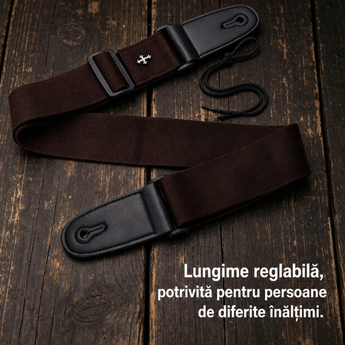 Curea premium maro chitară ukulele mandolină [4]