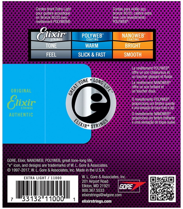 Elixir 11000 Polyweb Extra Light Acoustic 10-47 [3]