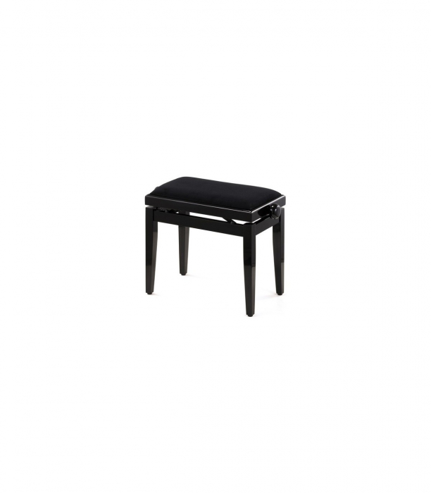 Scaun Pian Flame KB-15BP negru lucios [2]