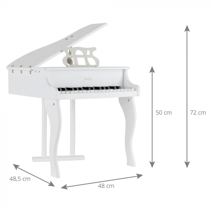 FunKey MGP-30 WH Mini Grand Piano Alb [4]