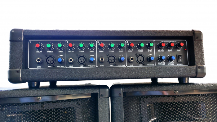 Mixer amplificat Hy-X-Amp FL-400 + 2 boxe pasive 200W+200W [3]