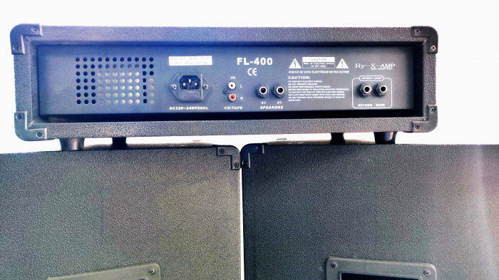 Mixer amplificat Hy-X-Amp FL-400 + 2 boxe pasive 200W+200W [4]