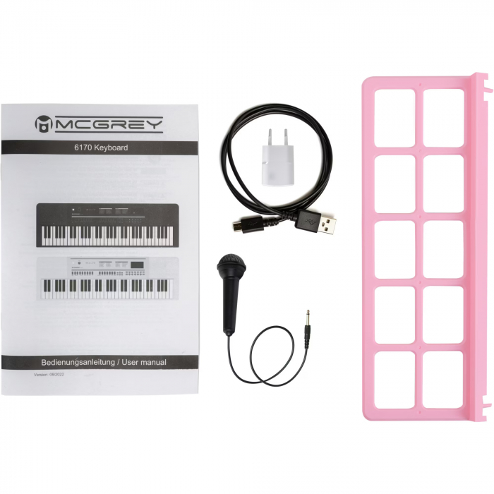 Orga portabila McGrey 6170 Pink Keyboard Battery Roz [10]