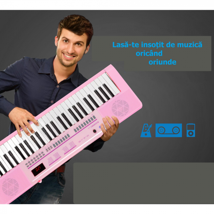 Orga portabila McGrey 6170 Pink Keyboard Battery Roz [7]
