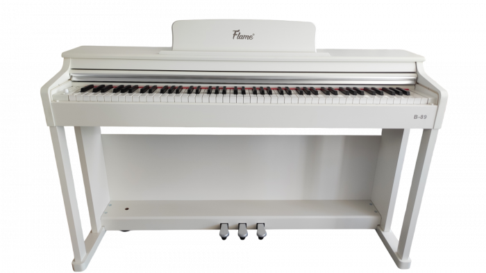 Set Pian Digital Flame B89 WH Alb + Scaun Classic Cantabile [10]