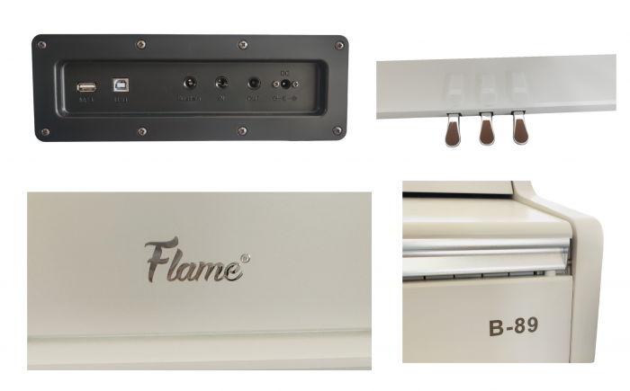 Pian Digital Flame B89 WH Alb [7]