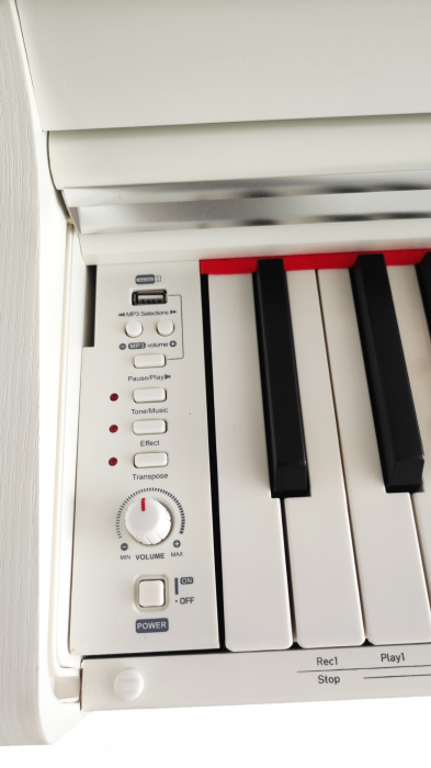 Set Pian Digital Flame B89 WH Alb + Scaun Classic Cantabile [13]