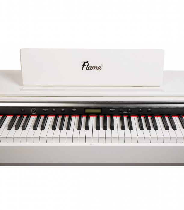Pian Digital Flame B97 WH Alb + Scaun Classic Cantabile [17]