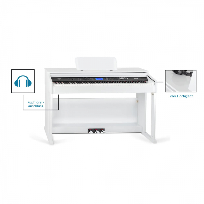 Pian digital FunKey DP-2688A Alb lucios [7]