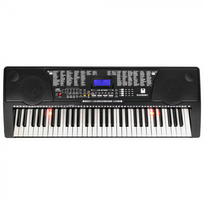 Pian portabil McGrey LK-6150 negru clape luminate Mp3 [2]