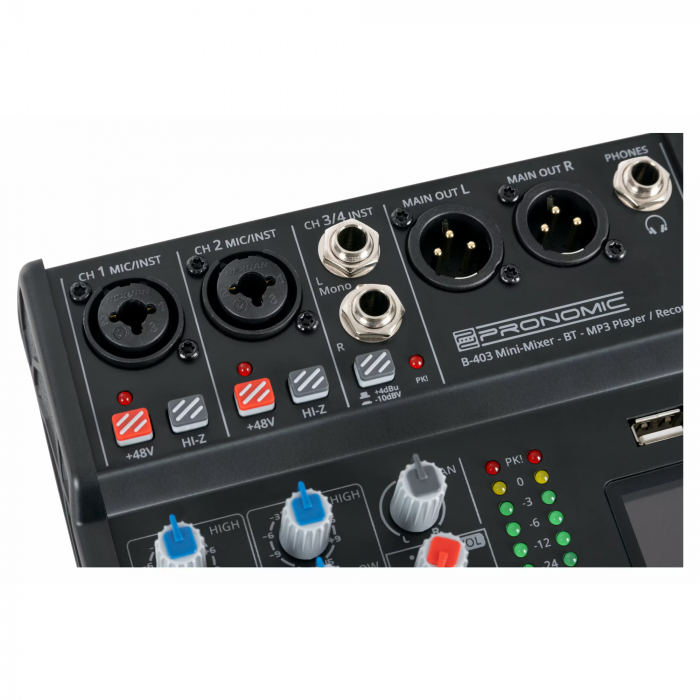 Pronomic B-403 Mini Mixer Bluetooth USB Recording [7]