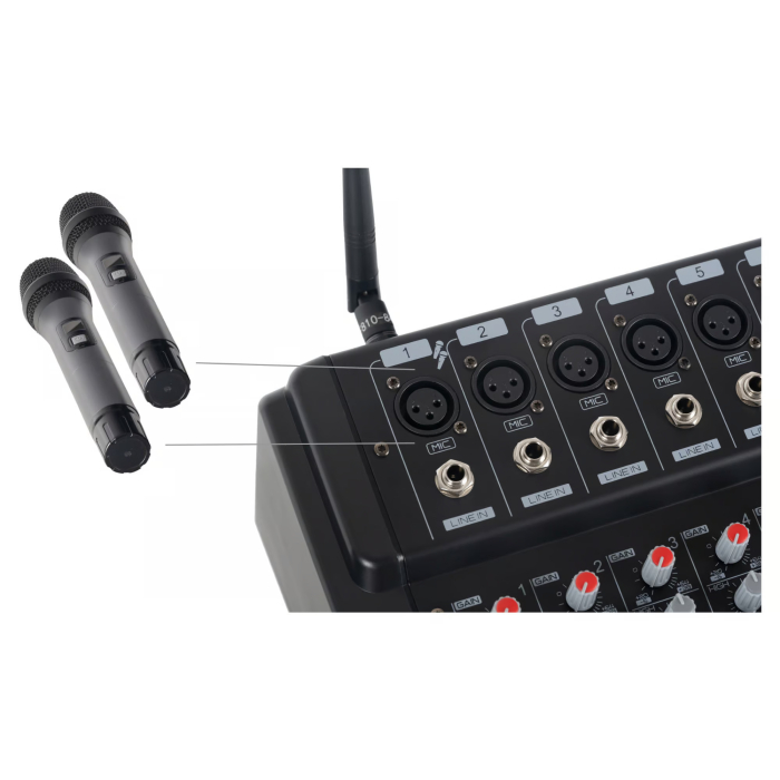 Pronomic Powermake 800 Mixer amplificat + microfoane wireless [5]