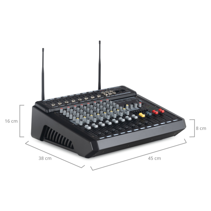 Pronomic Powermake 800 Mixer amplificat + microfoane wireless [11]