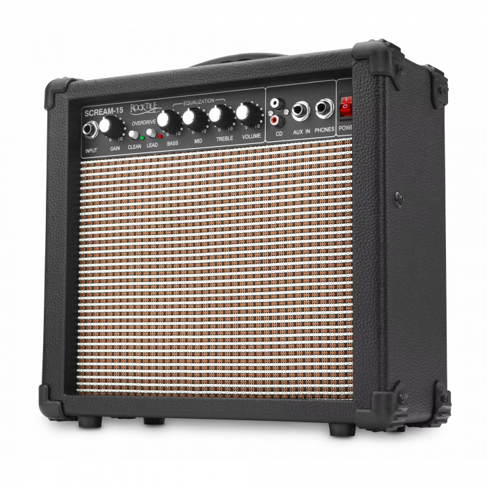 Super Kit Rocktile Pro ST60-BK Chitara Electrica incl. amplificator, acordor, capodastru, curea, penele, husa, stativ [4]
