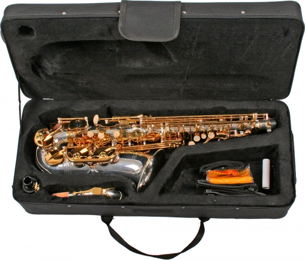 Saxofon Alto Karl Glaser® ARGINTIU+AURIU Silver&Gold [2]