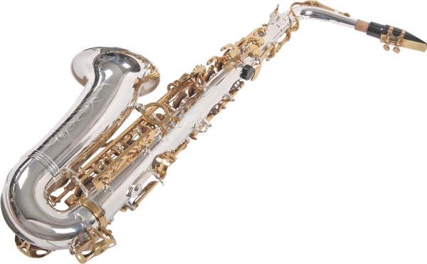 Saxofon Alto Karl Glaser® ARGINTIU+AURIU Silver&Gold [3]