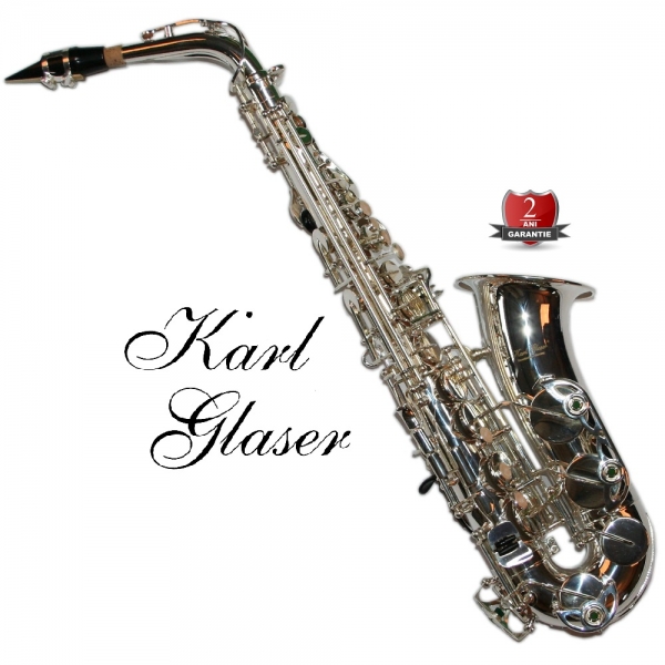 Saxofon Alto Karl Glaser® Argintiu Vintage DEMO [9]
