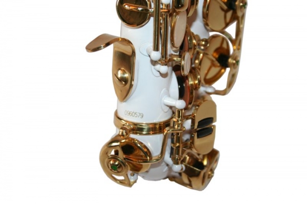 Saxofon Sopran curbat Karl Glaser® Sopranina Alb+clape Auriu White&Gold Saxophone Neuenkirchen-Germany [7]
