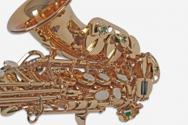 Saxofon Sopran curbat Karl Glaser®  Sopranina Bb AURIU Gold Saxophone Neuenkirchen-Germany [6]